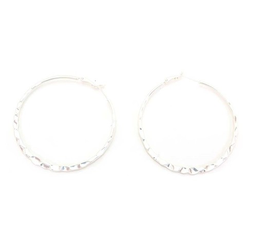 Pendiente Hoops Diseño Tropicart Silver