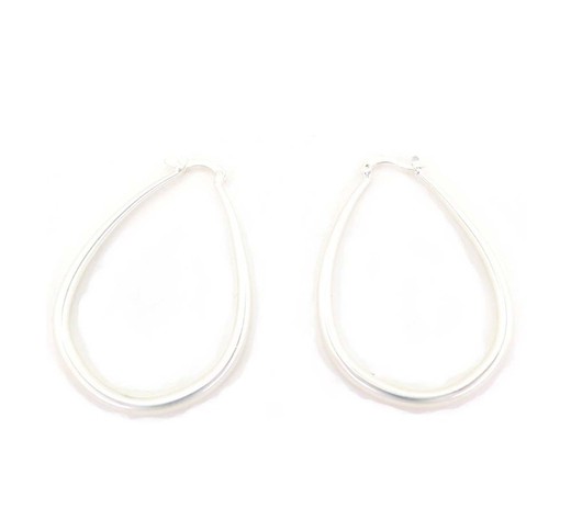 Pendiente Hoops Diseño Tropicart Silver