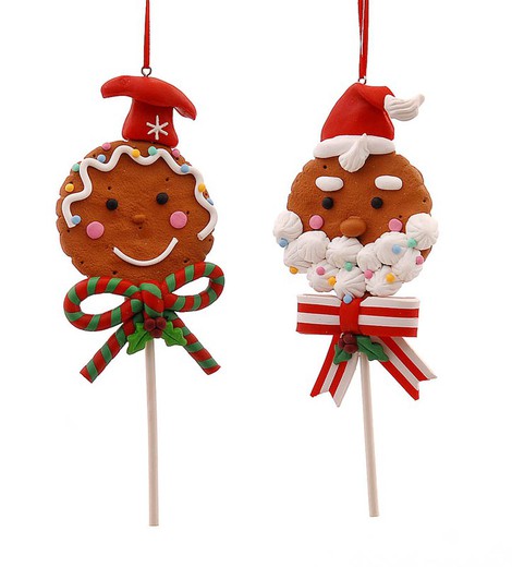 Piruletas Navidad Decoración 8,5 cms para Colgar en Arbol Vetur