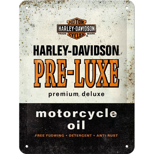 Placa Metal 15x20 Harley-Davidson Motorcycle Oil Retro Vintage