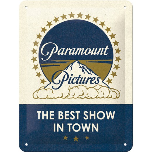 Placa Metal 15x20 Paramount Classic Logo Retro Vintage