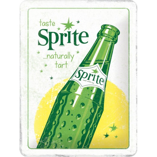 Placa Metal 15x20 Sprite Bottle Retro Vintage