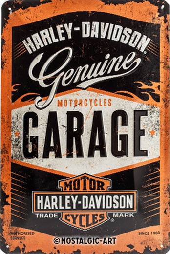 Placa Metal 20x30 Harley-Davidson Parking Retro Vintage