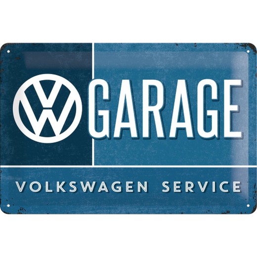 Placa Metal 20x30 Volkswagen VW Parking Retro Vintage