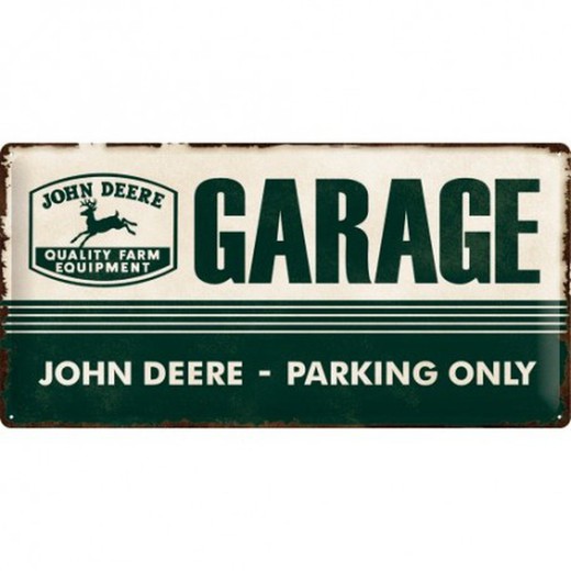 Placa Metal 25x50 John Deere Parking Retro Vintage