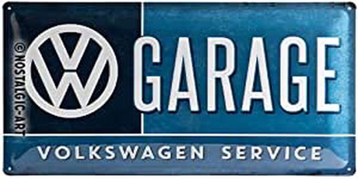 Placa Metal 25x50 Volkswagen VW Parking Retro Vintage