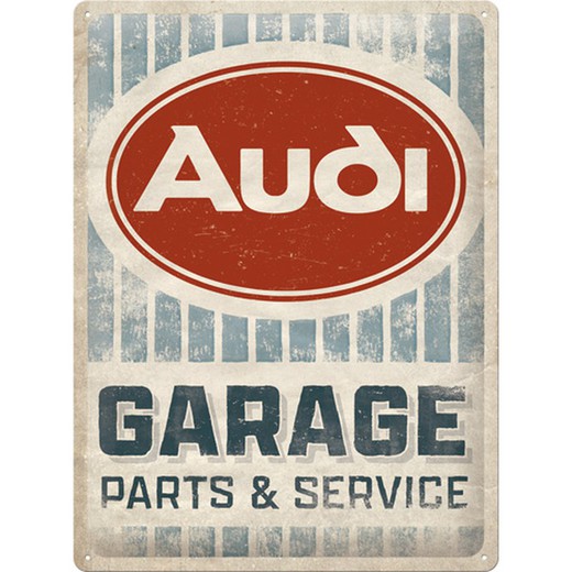 Placa Metal 30x40 Audi Parking Retro Vintage