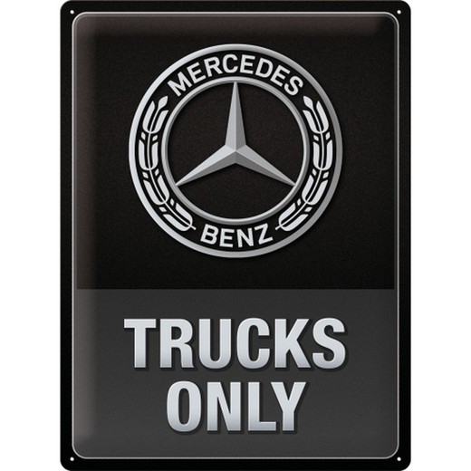 Placa Metal 30x40 Daimler Trucks only Retro Vintage