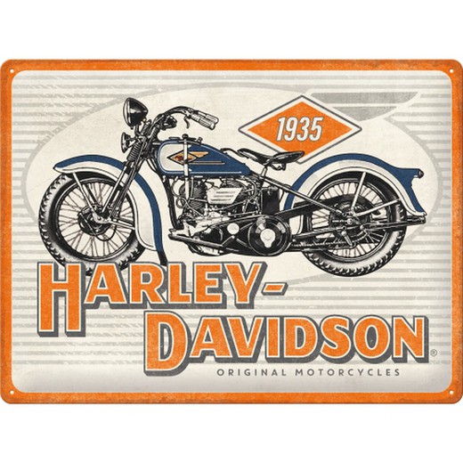 Placa Metal 30x40 Harley-Davidson Motorc Retro Vintage