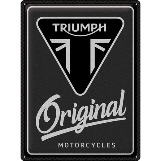 Placa Metal 30x40 Triumph Original Motorcycles Retro Vintage