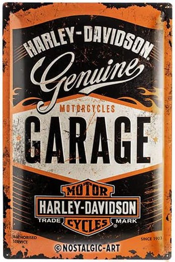 Placa Metal 40x60 Harley-Davidson Parking Retro Vintage