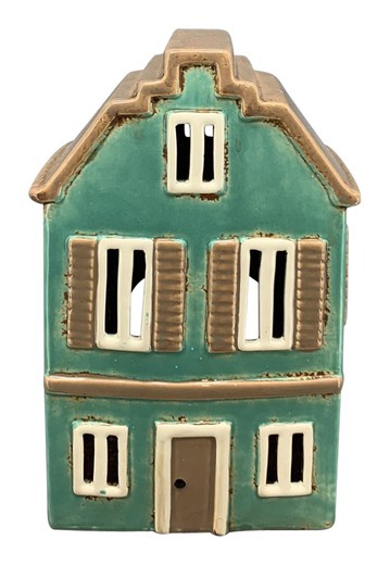 Portavelas Casa Holandesa Navidad 13x9x19,5 cm Exner