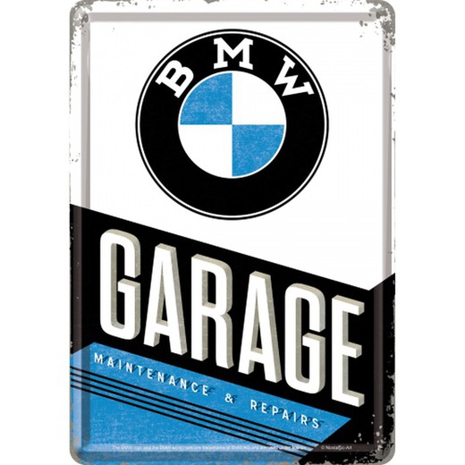 Postal Metal BMW Parking Retro Vintage