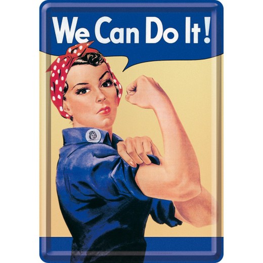 Postal Metal USA We can do it Retro Vintage