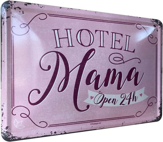 Postal Metal Word Up Hotel Mama Retro Vintage