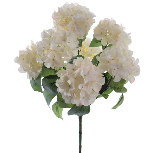 Ramo 7 Hortensias Blanca 52 cms Planta Artificial Zaraplant
