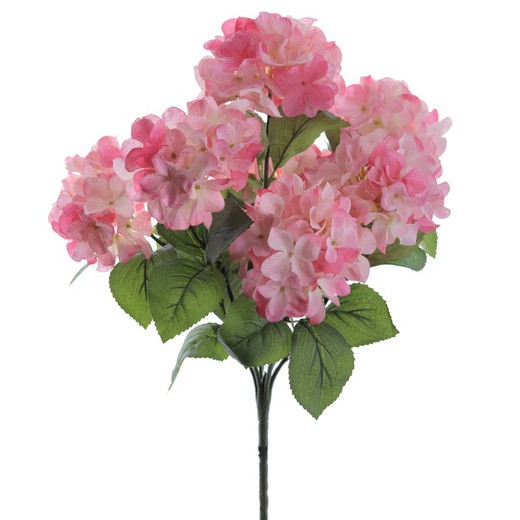 Ramo 7 Hortensias Rosa 52 cms Planta Artificial Zaraplant