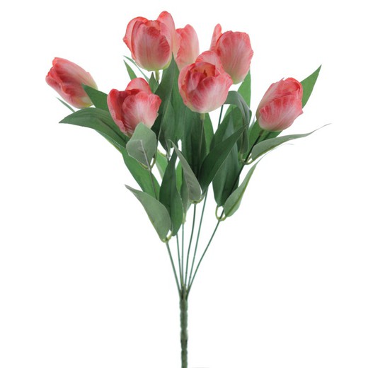 Ramo Tulipanes Rosa 42 cms Planta Artificial Zaraplant