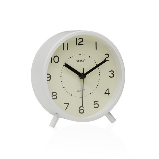 Reloj De Mesa Despertador Zeal Blanco