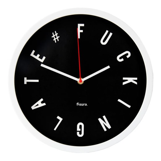 Reloj Fucking Late Negro Fisura
