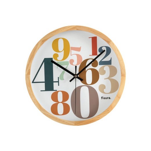 Compra Online Reloj decorativo de cocina pared blanco, diseño moderno  detalle madera 30,5 cm en nuestra tienda Online de Artículos de Regalo y de  Decoración para el Hogar — WonderfulHome Shop