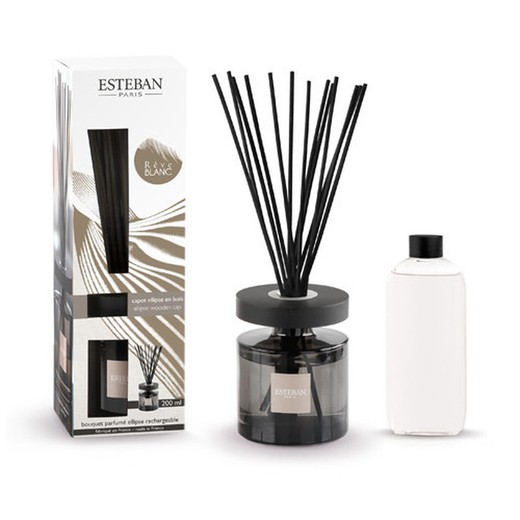 Set Mikado Ellipse 200 ml Esteban Paris Reve Blanc