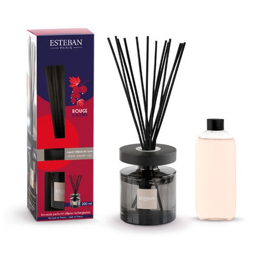 Set Mikado Ellipse Rouge Cassis 200 ml Esteban Paris