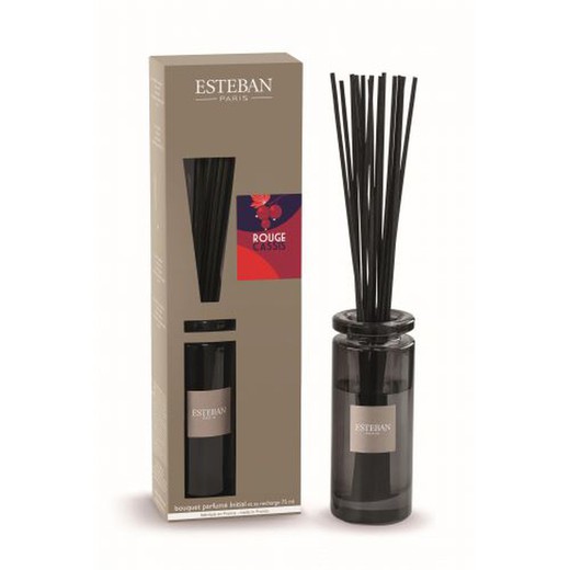 Set Mikado Perfumado Cassis Rouge 75 ml Esteban Paris