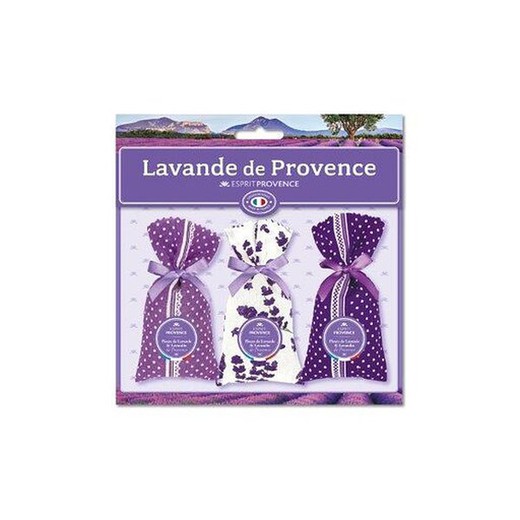 Set Regalo 3 Sachet Lavanda Provenza Tipo A Esprit Provence