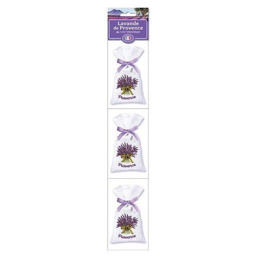 Set Regalo 3 Sachets de Flores de Lavanda Ideal Regalo Esprit Provence