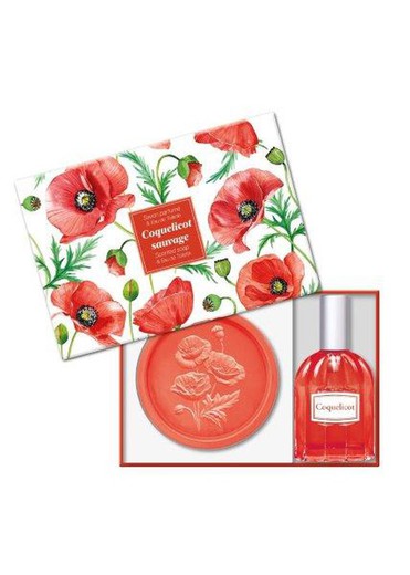 Set Regalo Jabón Artesano Almendra Eau Toilette Amapola de Provenza Esprit Provence