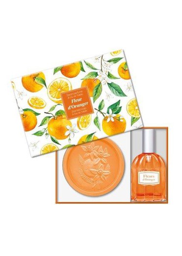 Set Regalo Jabón Artesano Almendra Eau Toilette Flor de Naranjo de Provenza Esprit Provence