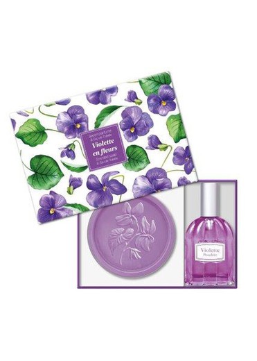 Set Regalo Jabón Artesano Almendra Eau Toilette Violeta de Provenza Esprit Provence