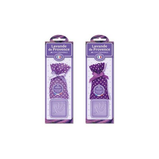 Set Regalo Jabón de Lavanda 25 grs Sachet Flores Lavanda Tipo B Esprit Provence