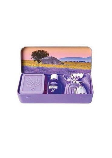 Set Regalo Lavanda de la Provenza Caja Metálica Diseño Girasoles Esprit Provence