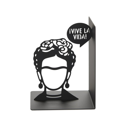 Sujetalibros Frida negro metal Balvi Idea Regalo