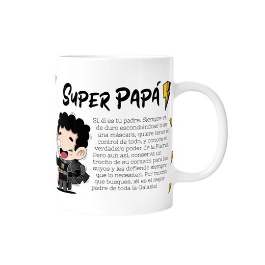 Taza 330 ml Super Papá Mod 1 Regalo Malasaña Creative Story