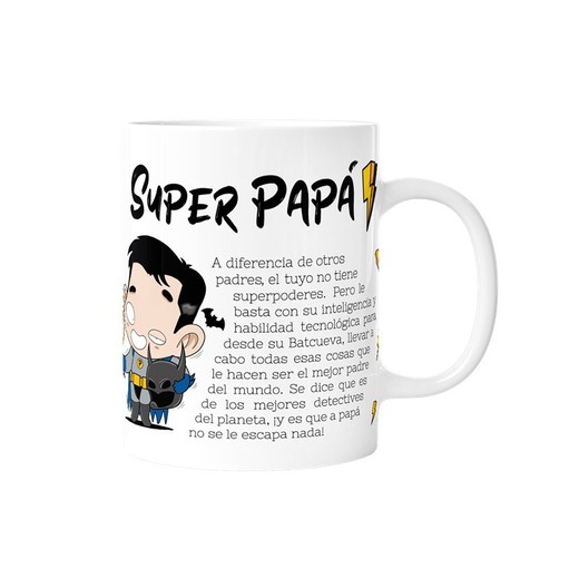 Taza 330 ml Super Papá Mod 4 Regalo Malasaña Creative Story