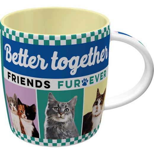 Taza Better Together Gatos Nostalgic Art