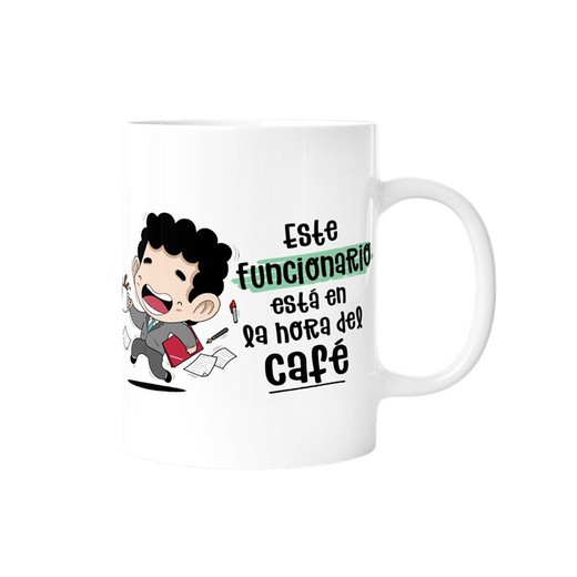 Taza Este Funcionario Está En La Hora Del Café Malasaña Especial Regalo