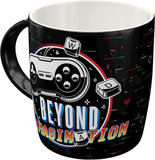 Taza Gaming Beyond Imagination Retro Vintage