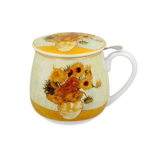 Taza Infusiones Girasoles Van Gogh 43 Cl Porcelana Duo Art Gallery