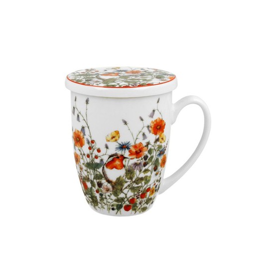 Taza Infusiones Wild Bird Porcelana Duo Art Gallery