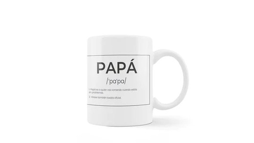 Taza papa Fisura Ideal Regalo