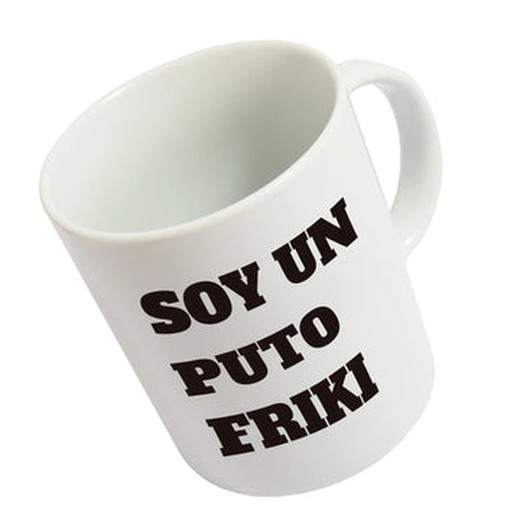 Taza Soy un Puto Friki Fisura