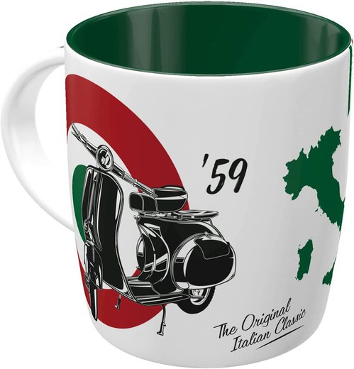 Taza Vespa The Italian Classic Retro Vintage