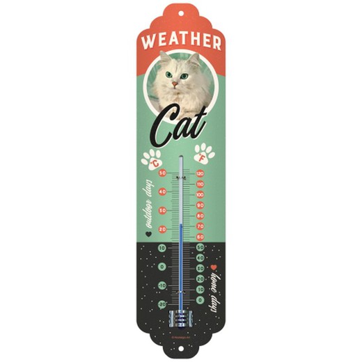 Termometro Vintage Animal Club Weather Cat Nostalgic Art