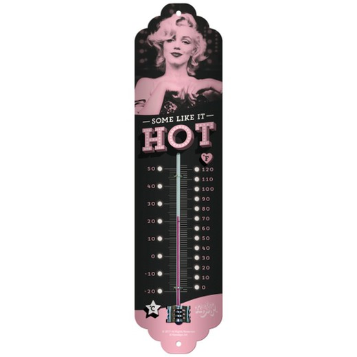 Termometro Vintage Celebrities Marilyn - Some Like It Hot Nostalgic Art