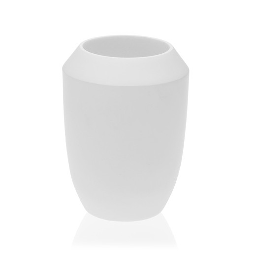 Vaso Portacepillos Baño Blanco