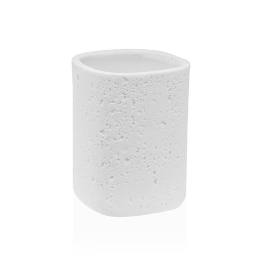 Vaso Portacepillos Baño Cora Blanco Versa